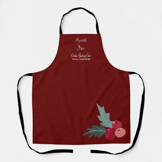 カスタムベーキングクルークリスマスエプロン エプロン (正面)