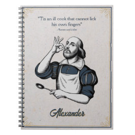 カスタムベーキングレシピシェフエレガント ノートブック