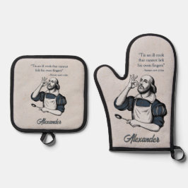カスタムベーキングレシピシェフエレガント 鍋つかみ&鍋敷きセット