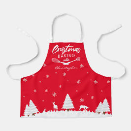 カスタムベーキング（お名前）エプロン付きクリスマス エプロン