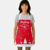 カスタムベーキング（お名前）エプロン付きクリスマス エプロン (インサイチュ)