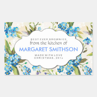 カスタムベーキング、ジャム、缶詰ラベル 長方形シール