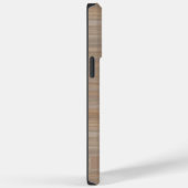 カスタムベージュタングレーブラウンマーブルストライプ Case-Mate iPhoneケース (裏面 / 右)