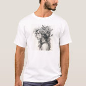 カスタムペア写真 名前 テキスト 名入れ Tシャツ (正面)