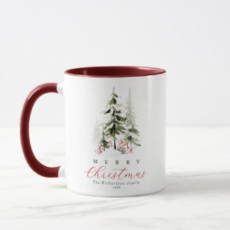 カスタムペイントのクリスマスデザイン マグカップ