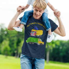 カスタムペイントのゴミ収集車ごみバッシュパーティー Tシャツ