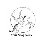 カスタムペガサススモールビジネス ラバースタンプ (インプリント)