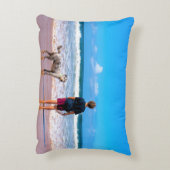 カスタムペットと自分のデザインの写真 アクセントクッション (裏面(縦))