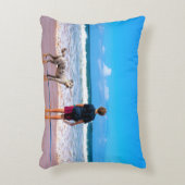 カスタムペットと自分のデザインの写真 アクセントクッション (正面(垂直))