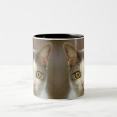 カスタムペットのコラージュパーソナライズされた写真 ツートーンマグカップ (中央)