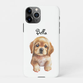 カスタムペットのスケッチケース、写真と名前 | 犬のお母さん iPhone 11Proケース