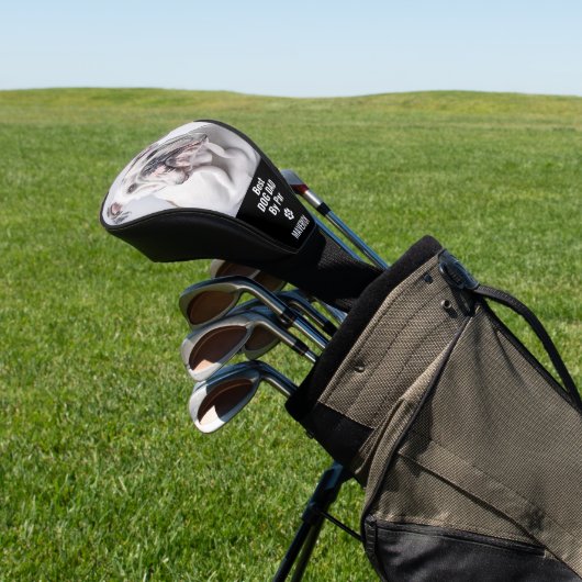 カスタムペットのブルドッグの写真パーソナライズされた ゴルフヘッドカバー (インサイチュ)