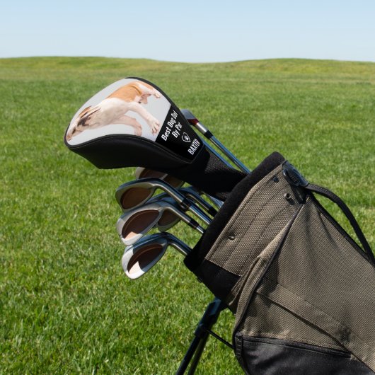 カスタムペットのブルドッグの写真パーソナライズされた ゴルフヘッドカバー (インサイチュ)