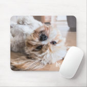 カスタムペットの写真と名パーソナライズされた前 マウスパッド (マウス)
