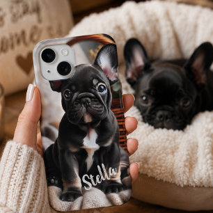 カスタムペットの写真と名前入り iPhone 15ケース