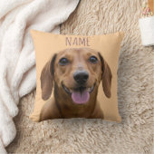 カスタムペットの写真と名前 クッション (ブランケット)