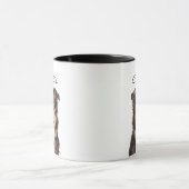 カスタムペットの写真と名前 マグカップ (中央)