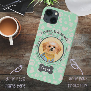 カスタムペットの写真のケース – "コーヒー、紅茶または私？" iPhone 13ケース