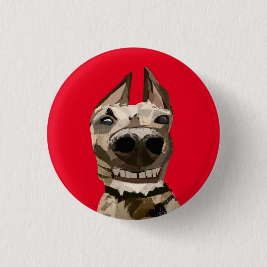 カスタムペットの写真バッジピン 缶バッジ (正面)