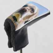カスタムペットの写真パーソナライズされた ゴルフヘッドカバー (3/4 正面)