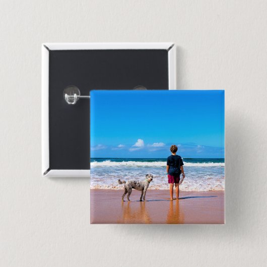 カスタムペットの写真ボタパーソナライズされたン 缶バッジ (正面&裏面)