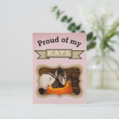 カスタムペットの写真 ポストカード (スタンド正面)