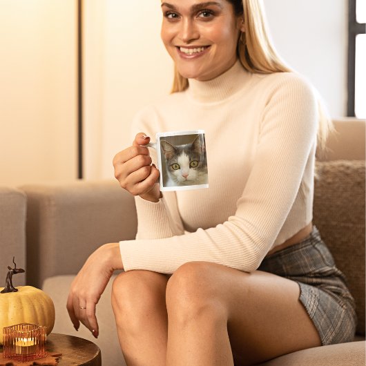 カスタムペットの家族の写パーソナライズされた真 コーヒーマグカップ