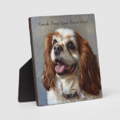 カスタムペットの損失プラークパーソナライズされた：献上品 フォトプラーク (正面)