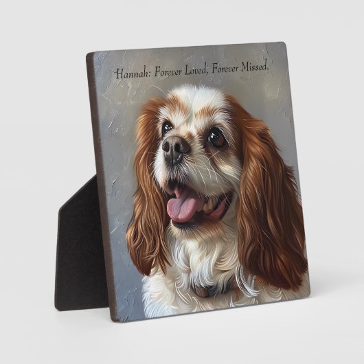 カスタムペットの損失プラークパーソナライズされた：献上品 フォトプラーク (正面)