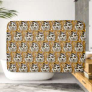 カスタムペットまたは家族の写パーソナライズされた真 バスマット