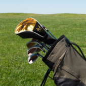 カスタムペットまたは家族写真モノグラム名 ゴルフヘッドカバー (インサイチュ)