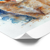 カスタムペットを思い出すポートレート ポスター (角)