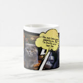 カスタムペットキャットコラージュ漫画おもしろい コーヒーマグカップ (中央)