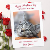 カスタムペットキャットフォトマ最高のマ・エバレンティネス・デイ シーズンカード