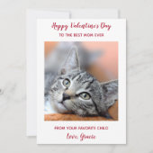 カスタムペットキャットフォトマ最高のマ・エバレンティネス・デイ シーズンカード (正面)