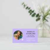 カスタムペットケアプロフェッショナル写真ポー 名刺 (スタンド正面)