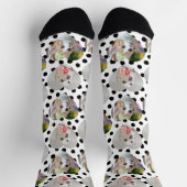 カスタムペットソックス犬ママ贈り物2写真猫ママ ソックス (上部)