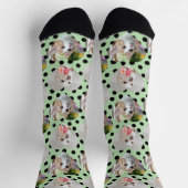 カスタムペットソックス犬ママ贈り物2写真猫ママ ソックス (上部)