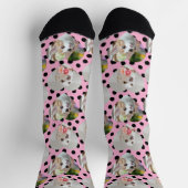 カスタムペットソックス犬ママ贈り物2写真猫ママ ソックス (上部)