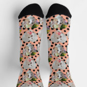 カスタムペットソックス犬ママ贈り物2写真猫ママ ソックス (上部)