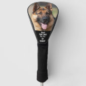 カスタムペットドイツ羊飼い犬の写真パーソナライズされた ゴルフヘッドカバー (正面)