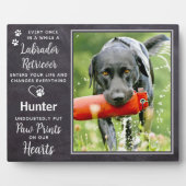 カスタムペットドッグラブラドール フォトプラーク (正面)