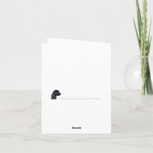 カスタムペットドッグ最高の写真母の日 シーズンカード (裏面)