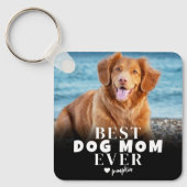 カスタムペットド最高のグのママ写真 キーホルダー (正面)