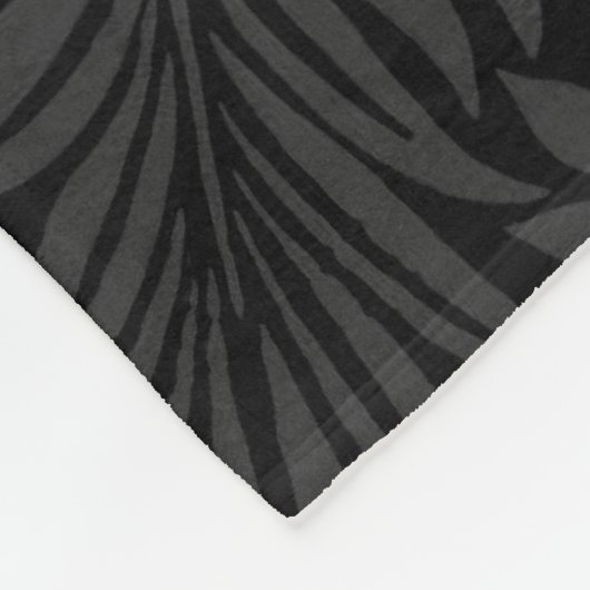 カスタムペットネーム黒植物学金ゴールドスクリプト フリースブランケット (角)