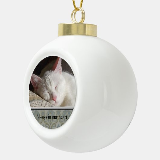 カスタムペットフォトセラミックボールオーナメント セラミックボールオーナメント (右)