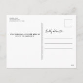 カスタムペットフォトナウトニースおもしろい犬クリスマス シーズンポストカード (裏面)