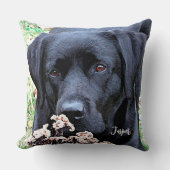 カスタムペットフォトパーソナライズされたドッグ愛人 クッション (正面)