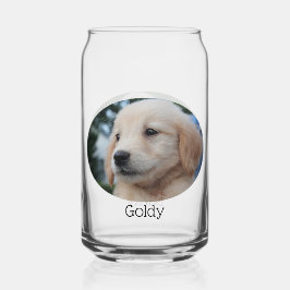 カスタムペットフォト違う、前後 ガラス缶