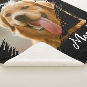 カスタムペットフォト&ネームシェルパフリースブランケット シェルパブランケット (3/4)